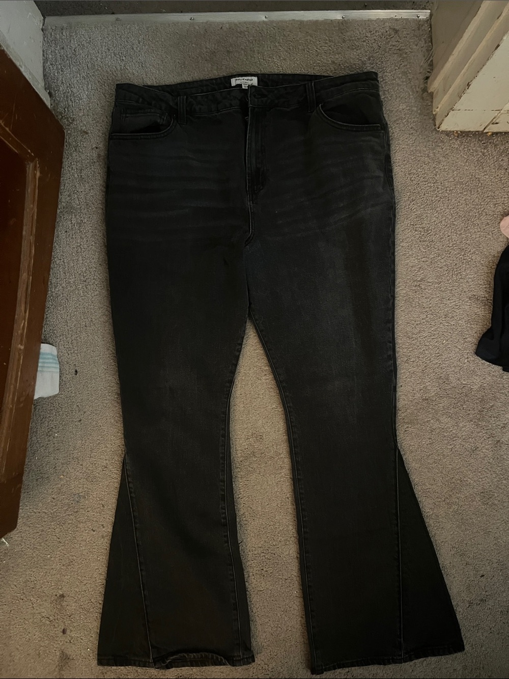 EUC JUICY COUTURE-High rise Black Flare Jeans - Women's Stretch Denim